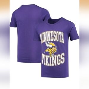 NFL Minnesota Vikings Purple Logo Tee Youth M 10-12 BNWT